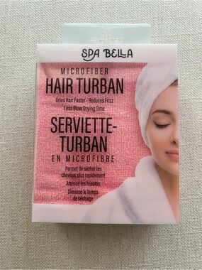 SPA BELLA Get Ready With Me Pink Microfibre Hair Turban